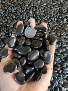 China Black Decorative Pebble Stones  2-3cm wholesale