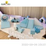 Rainbow Color Kids Soft Play Equipment Indoor Ball Pit Rental Custom Logo