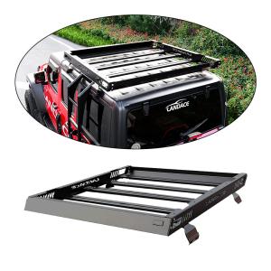 China Black Powder Coated Roof Rack Basket for Jeep Wrangler Custom Stainless Steel Design wholesale