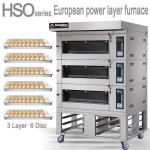 6-Tray Electric Commercial Baking Pizza Oven Equipment - 6 Trays Capacity