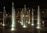 Colorful Lamps Marble Musical Dancing Fountain , Light Up Fountain For Uptown