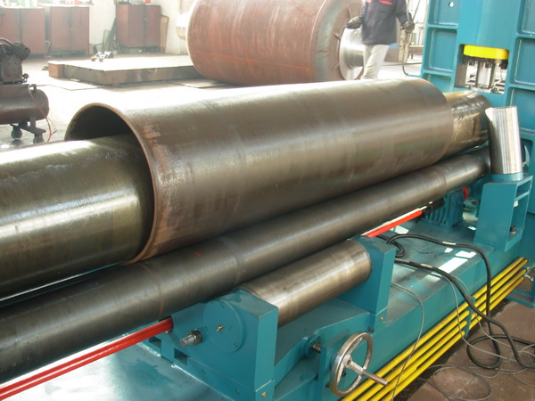 Universal Vertical Plate Rolling Machinery Three Roller CNC Folding