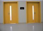 High quality Aluminum frame Hospital room Door with lead glass window