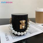 Pearl Evening Bags and Other Pattern Type Minibook Fashion Clutch Bags for Women