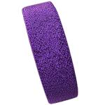 Woven 40mm Metallic Waistband Elastic Purple Silver Glitter Elastic
