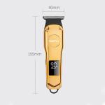 LCD Display Cordless Grooming Clippers , Antirust Zero Gap Hair Clippers