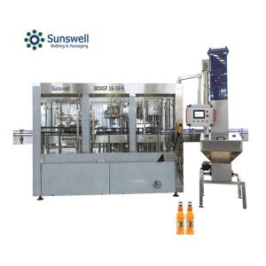 China High Accuracy Glass Bottle Filling Sealing Making Machine Alcholic Soft Drink Glass Bottle Filling Machine wholesale