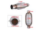 TWC 2.25'' Ceramic Coating Three Way Catalytic Converter Euro 2 3 4