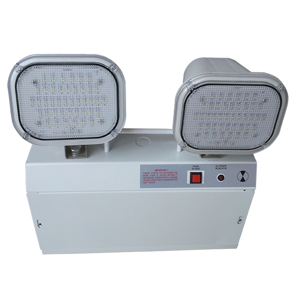 Industrial Rechargeable Emergency Light Steel Casing PC Diffuser