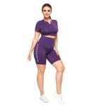 Flatlock Stitching V Design Women Crop Tank Top plus size yoga clothes