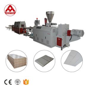 China 132 1 Screw L/D Ratio PVC Ceiling Panel Extrusion Line YX240 for Construction Industry wholesale