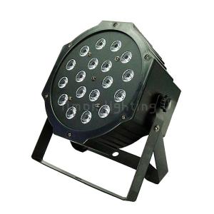 China Cheap Price 18pcs 1w/3w RGB Indoor LED Plastic Par Stage Lights DMX512 wholesale