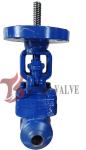 Hardfaced Forged Alloy Steel Gate Valve BW 1500LB Bare Stem With ISO 5211
