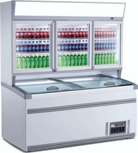 China Double - Temperature Supermarket Display Refrigerator Vertical Combined Freezer wholesale