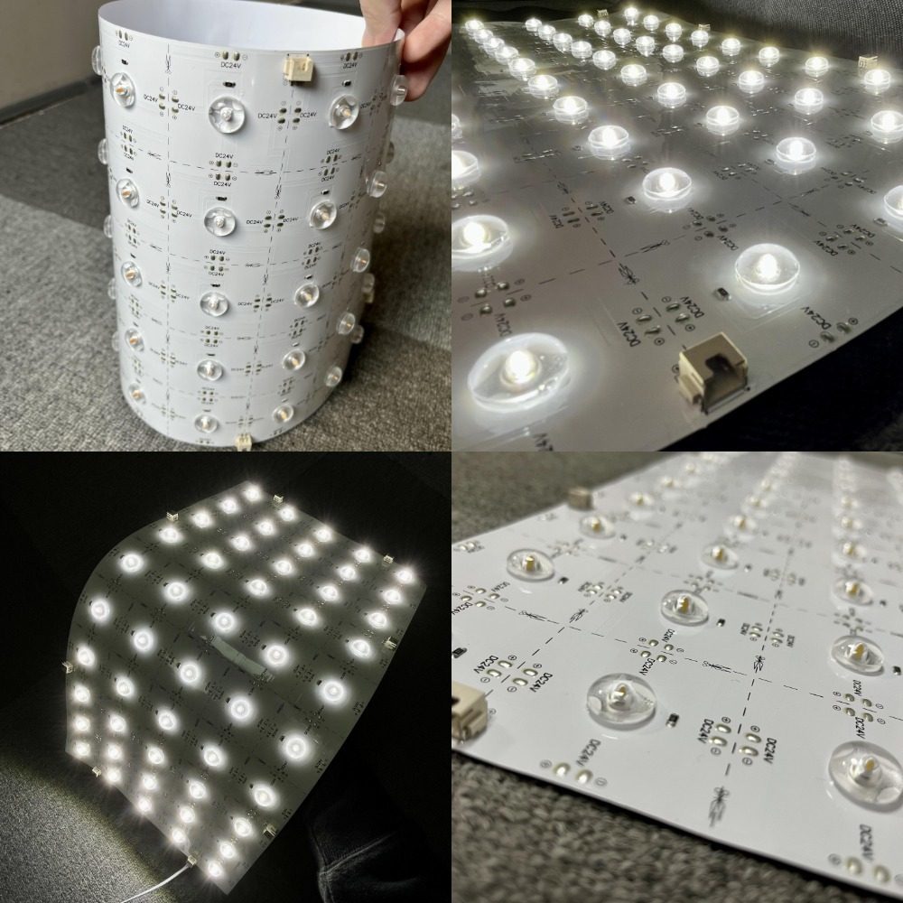 Wide Angle LED Lighting Sheet IP33 Flexible FPC for Irregular Shape Signage