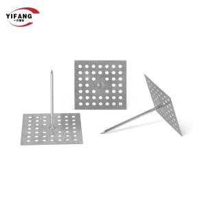 China 25x25mm L Galvanized Steel Self Stick Jis Insulation Holding Pins wholesale