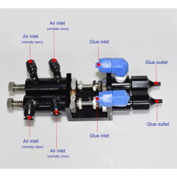HJD36AB Double Acting Thimble AB glue double fluid dispensing valve
