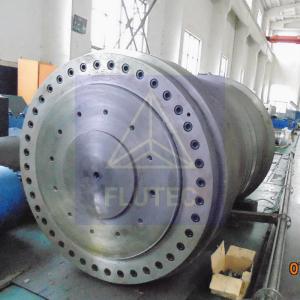 China Base Welded Dump Truck Hydraulic Cylinder For Forging Press Carbon Steel gery Color wholesale