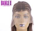 Silky Straight Colored Bob Wigs Pre Plucked With Baby Hair Mixed 100% Brazilian