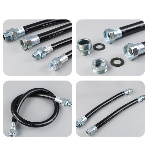 Customized High-quality Explosion-proof Soft Hose Rubber Hydraulic Hose Explosion-proof Flexible Hose
