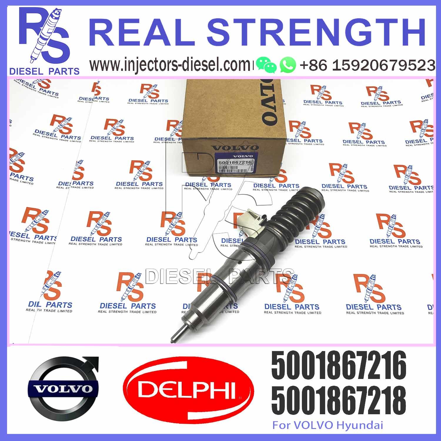 Diesel Fuel Injector 21644596 5001867216 7420708597 7421582094 7421644596 E3.18 for V-O-L-V RENAULT 11LTR EURO3 HI