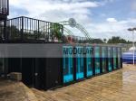 Luxury Prefab Modern Portable Container Swimming Pool With High Strength Glass