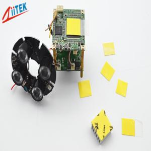 China yellow LCD / LED High Thermally Conductive Pad , Heatsink Cooling Conductive Rubber Sheet 3.0W/mK -50 to 200℃ wholesale