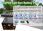 Lithium Golf Cart Deep Cycle Batteries 36V 60Ah 100A LFP LiFePO4 Battery Pack