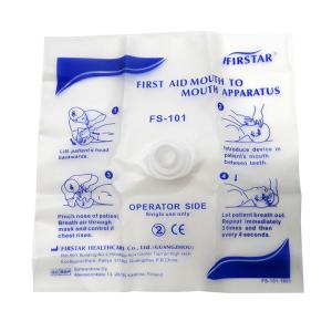 China Disposable Reusable CPR Resuscitation Mask One Way Valve Covid Training Mouthpiece wholesale
