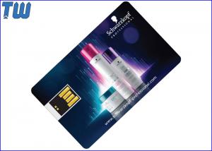 China Mini UDP Chip Swing USB Credit Card Pen Drive Full Color Printing wholesale