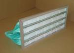 High Hygiene Green Bag Air Filters F8 F9 , Pocket Air Purifier Color Custom