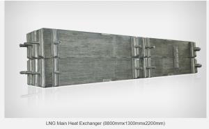 China LNG Maine Tube Plate Fin Heat Exchanger 8800*1300*2200mm wholesale