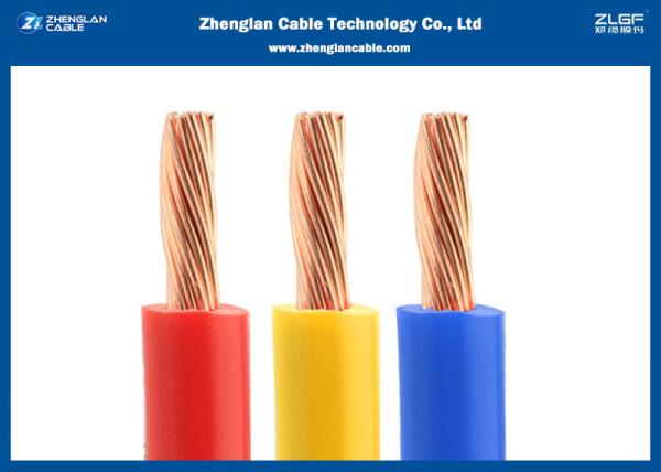 PVC Jacket Single Conductor Stranded Wire BVR For Building House Copper