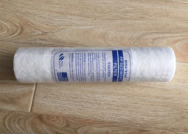 PP Cotton Water Filter Cartridge Replacement 10 Inch 5 Micron For Oil Field