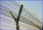 Customized Welded Mesh Security Fencing , Green Pvc Coated Welded Wire Mesh