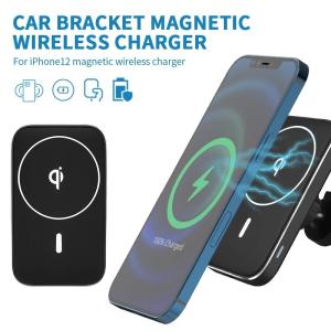China Magnetic Qi Wireless Magsafe Charger Charging Pad Car Mount 10W wholesale