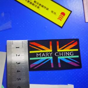 China Custom Printed Damask Clothing Labels  Washable Clothing Woven Labels on sale