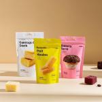Stand Up Zipper Snack Bags 3 Layer Plastic Laminated Moisture Proof Airtight