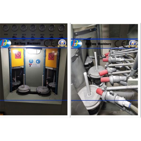 50HP Air Compressor Abrasive Blast Cabinet , Sand Blasting Unit Satellite Turntable Type