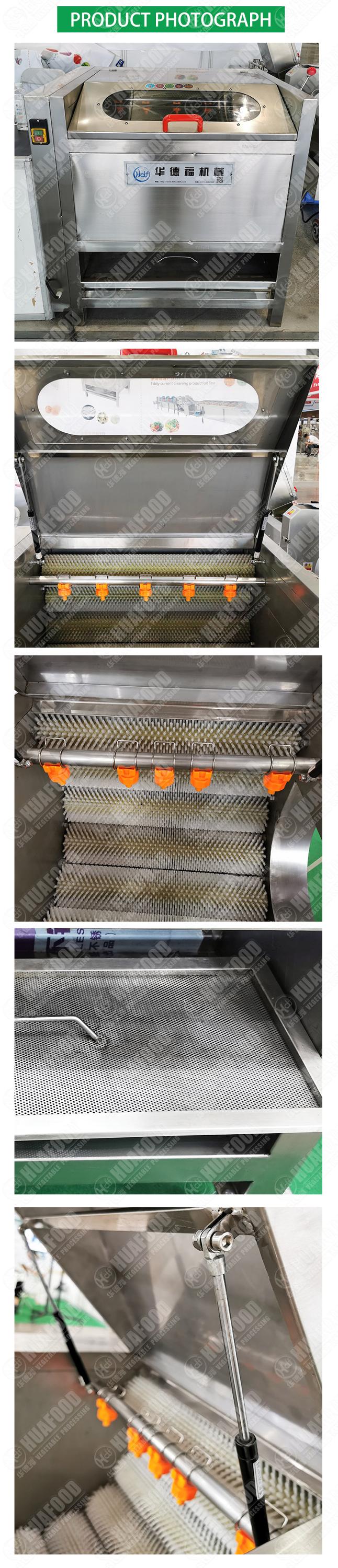 Industrial french fries production line potato washing and peeling machine
