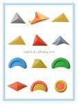 Lightweight 6.0 kg Yellow Fiberglass Pyramid Climbing Volume for Climbing