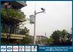 H10m Hot Dip Galvanized CCTV Camera Pole / Surveillance Camera Poles With