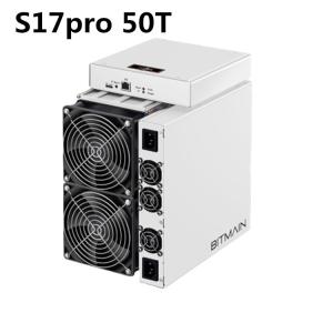 China 10.5kg Used Asic BTC Mining Machine Bitmain Antminer S17 Pro 50T 1975W wholesale