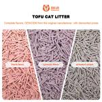 Flushable Plant Fiber Tofu Cat Litter Original Milk Fragrance 3-Second Water
