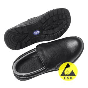 China Industrial Cleanroom Black ESD Safety Shoes Anti Slip Comfortable wholesale