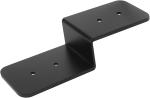 Wood Frame Mounting Connector Black Steel Z Bracket with Powder Coating