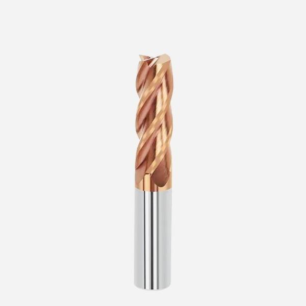 10mm Dia 10*25*10*75 TiAISiN Coated 4 Flat Flutes Carbide Square End Mill For