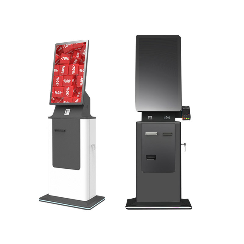 32 Inch Self Service Hotel Check in Kiosk with Acceptor Camera and RFID Card Dispenser