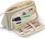 EASTHILL Big Capacity Pencil Case Pouch Pen Case Simple Stationery Bag School