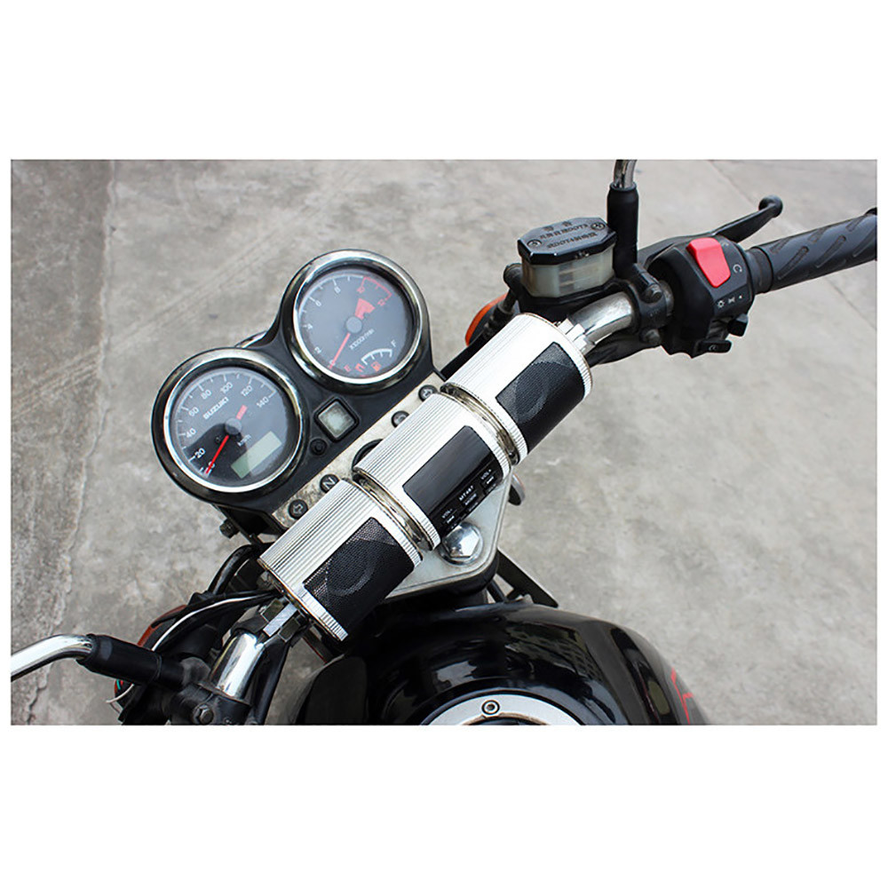3 Color FM Motorcycle Audio System , Bluetooth V2.1 26dB Motorcycle Stereo Speakers